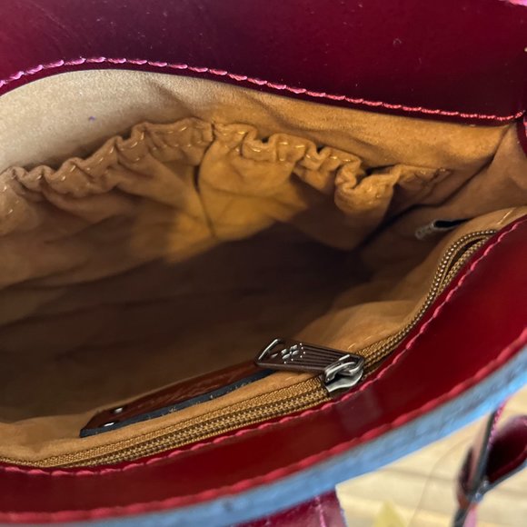 NWT Patricia Nash Italian Leather Venezia Pouch Renaissance Coin Crossbody Bag - Picture 8 of 13